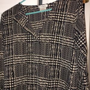 Black and Tan blouse